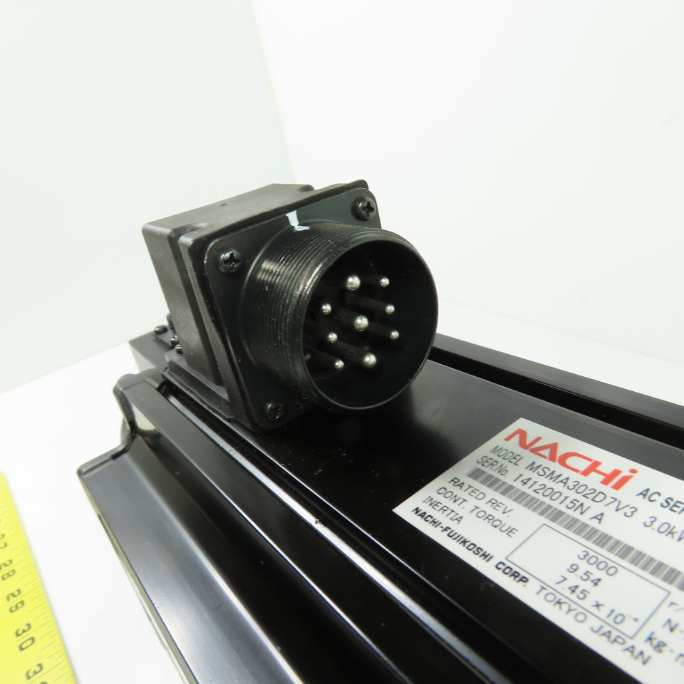 Nachi MSMA302D7V3 3.0kW AC Servo Motor 3000RPM 9.54Nm