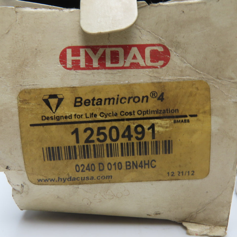 HYDAC 1250491 0240 D 010 BN4HC Betamicron 4 Pressure Filter Element