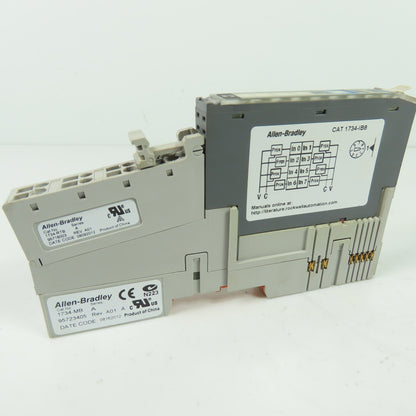 Allen-Bradley 1734-IB8 POINT I/O 8-Channel 24VDC Sink Input Module Ser D w/ Base