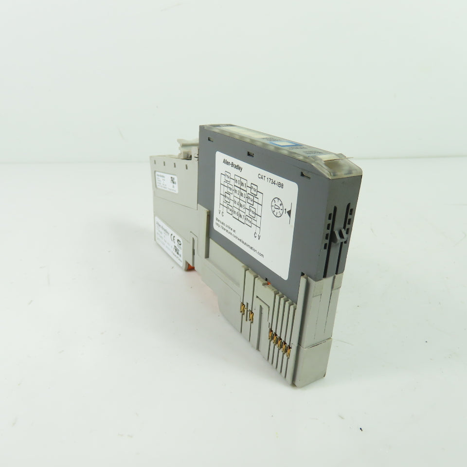 Allen-Bradley 1734-IB8 POINT I/O 8-Channel 24VDC Sink Input Module Ser D w/ Base