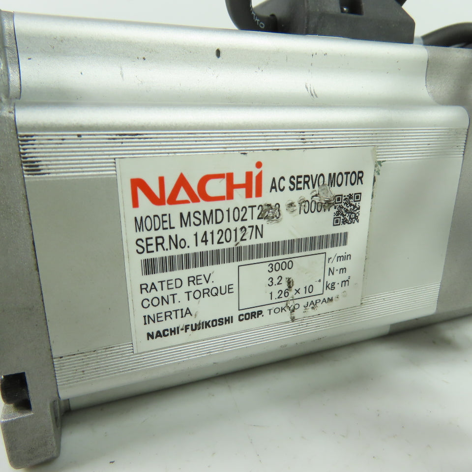 Nachi MSMD102T2D3 1000W AC Servo Motor 3000RPM 3.2Nm