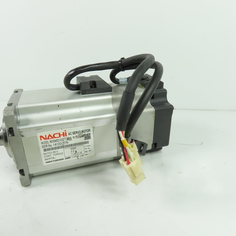 Nachi MSMD102T2D3 1000W AC Servo Motor 3000RPM 3.2Nm