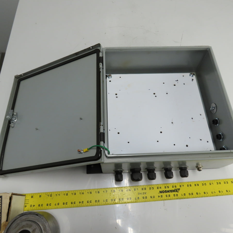 Hoffman CSD16166 16" x 16" x 6" Electrical Enclosure W/ Backplate