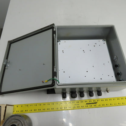 Hoffman CSD16166 16" x 16" x 6" Electrical Enclosure W/ Backplate