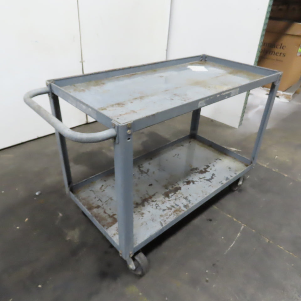 48" x 24" Heavy Duty Rolling Steel Industrial Cart Work Stand W/ Casters