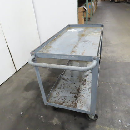 48" x 24" Heavy Duty Rolling Steel Industrial Cart Work Stand W/ Casters