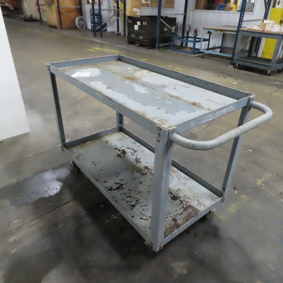 48" x 24" Heavy Duty Rolling Steel Industrial Cart Work Stand W/ Casters