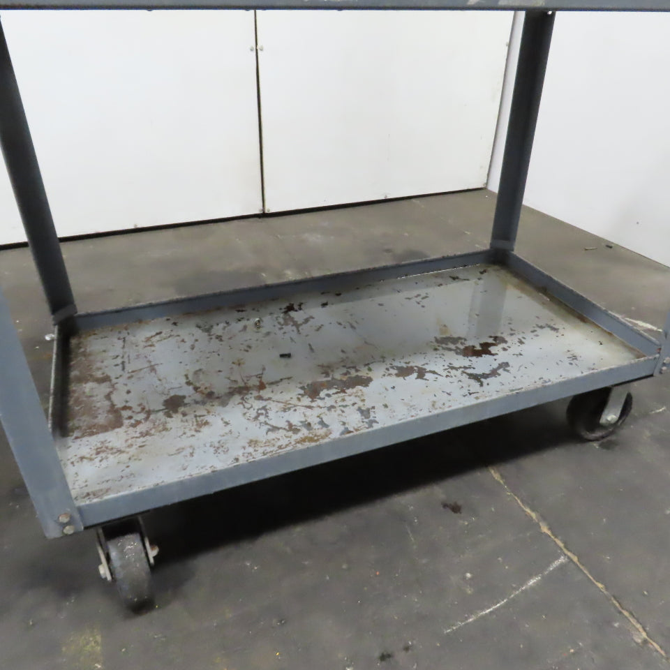 48" x 24" Heavy Duty Rolling Steel Industrial Cart Work Stand W/ Casters