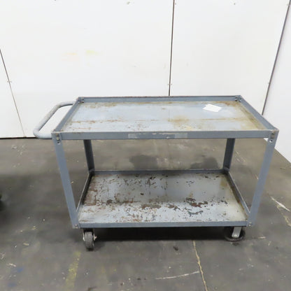 48" x 24" Heavy Duty Rolling Steel Industrial Cart Work Stand W/ Casters