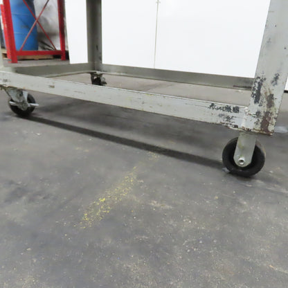 48" x 30" x 6" Thick Black Granite Layout Surface Inspection Plate W/ Casters