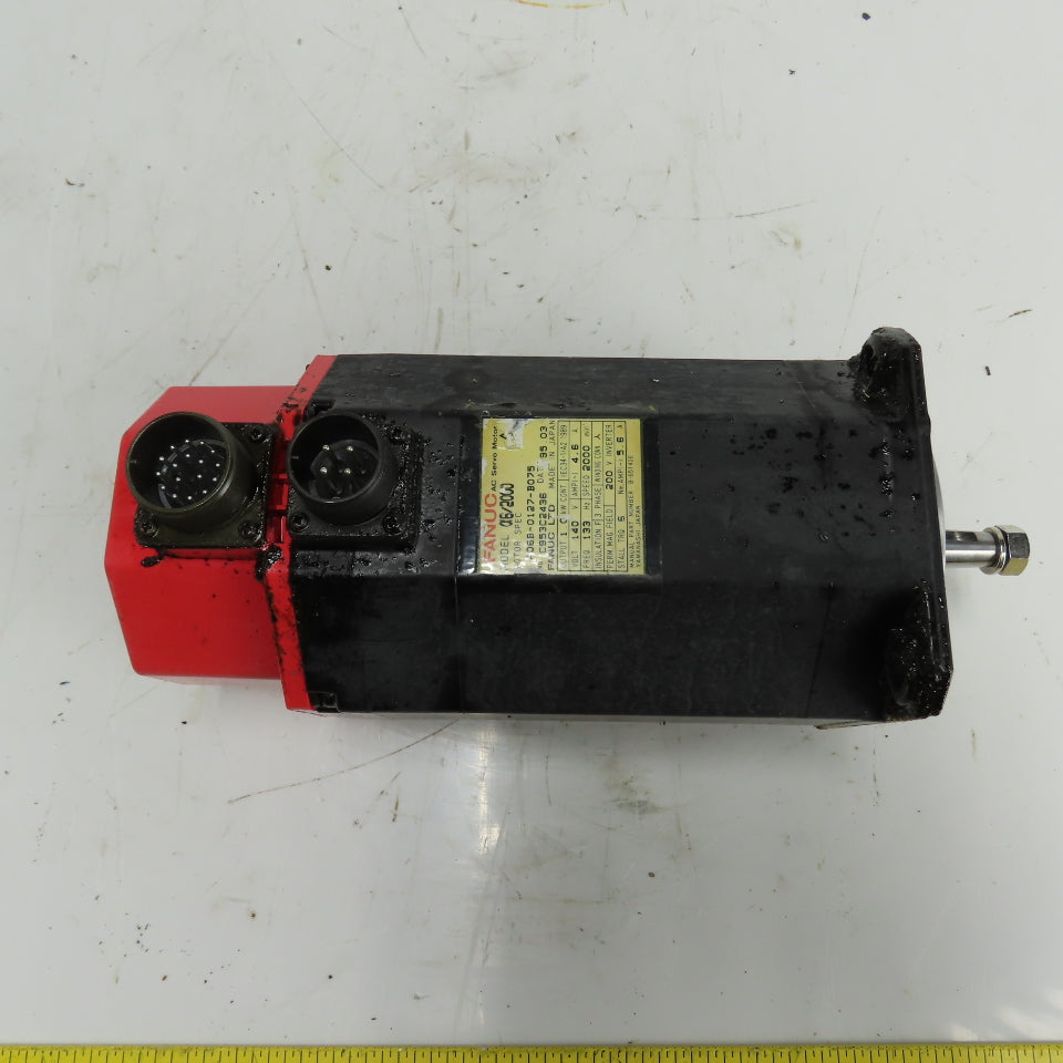 FANUC A06B-0127-B075 AC Servo Motor 1.0kW 140V 2000RPM 3Ph