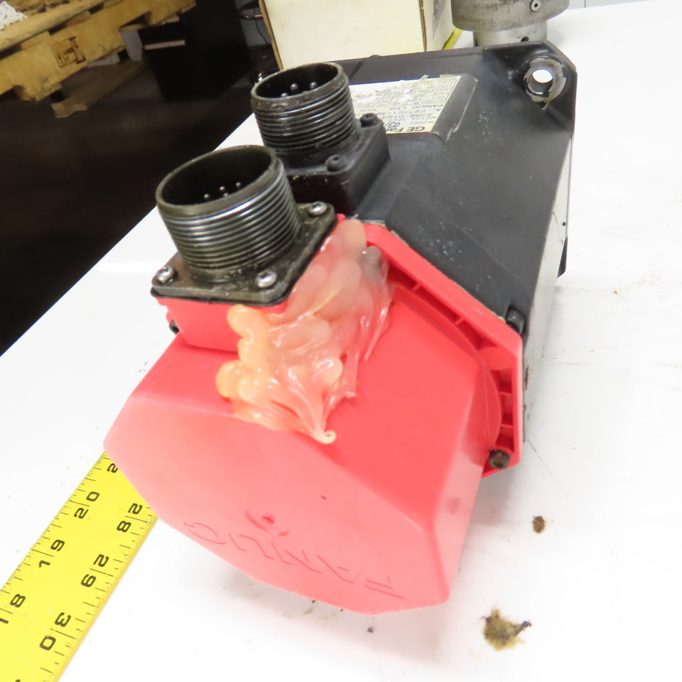 GE Fanuc A06B-0123-B575#7076 0.9kW AC Servo Motor 127V 4.5A 3000RPM