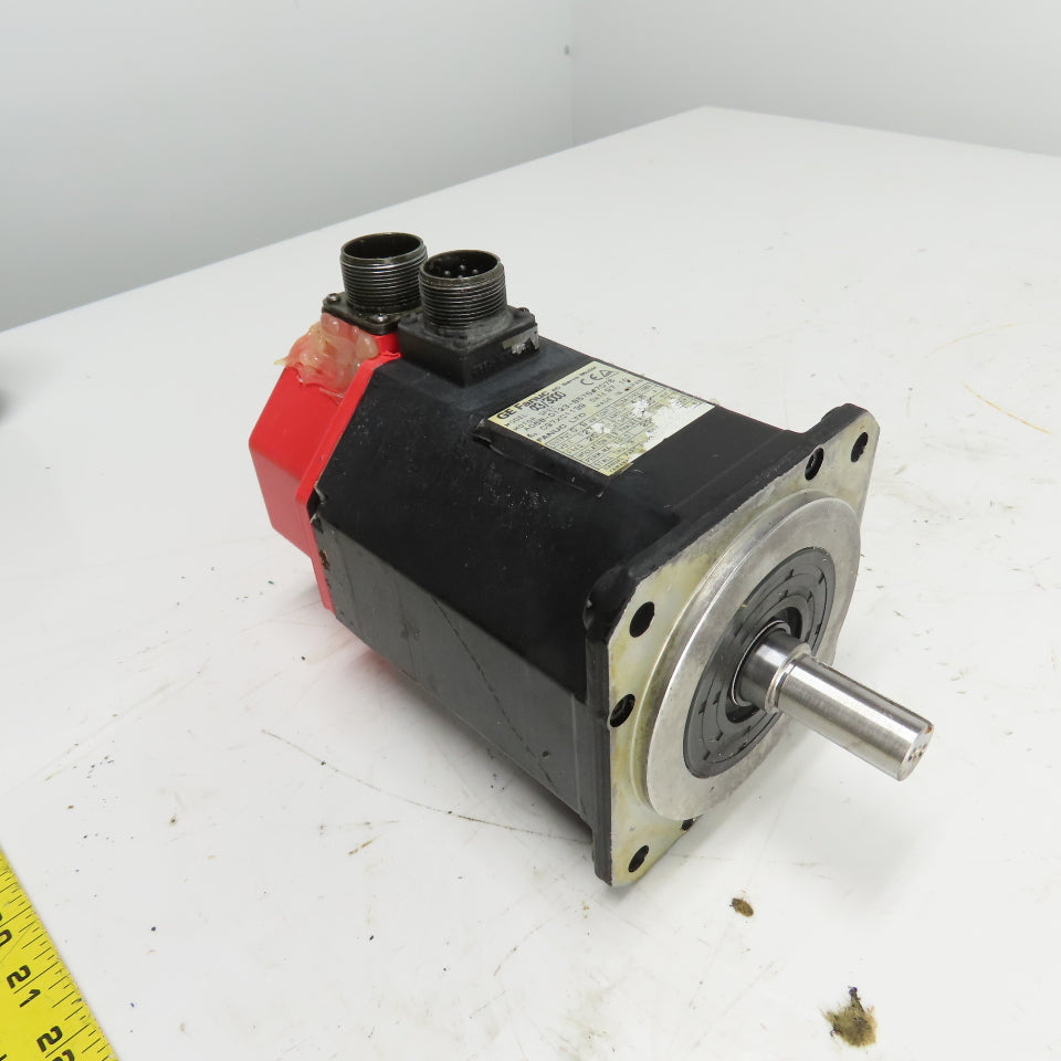 GE Fanuc A06B-0123-B575#7076 0.9kW AC Servo Motor 127V 4.5A 3000RPM