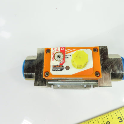 Kobold DVZ Vortex Flowmeter 2-16 L/min 10 Bar 80C IP65 W/ S300 Alarm Switch