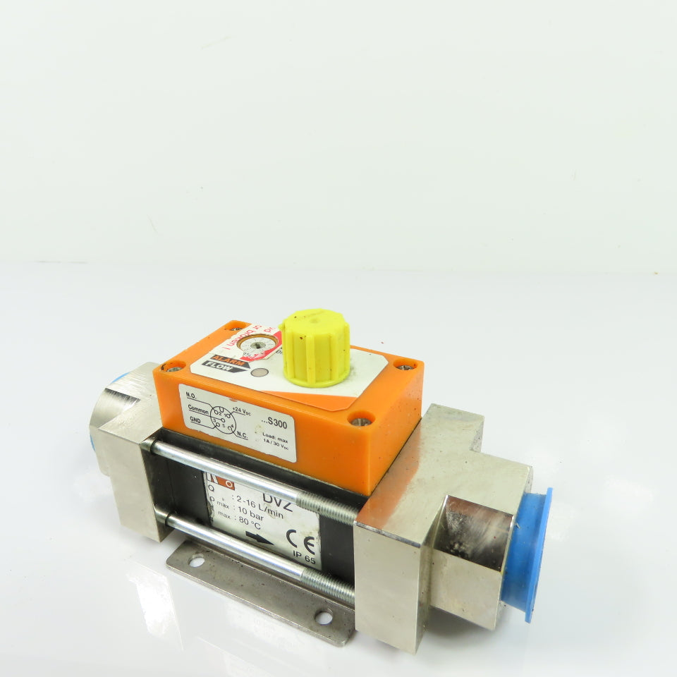 Kobold DVZ Vortex Flowmeter 2-16 L/min 10 Bar 80C IP65 W/ S300 Alarm Switch