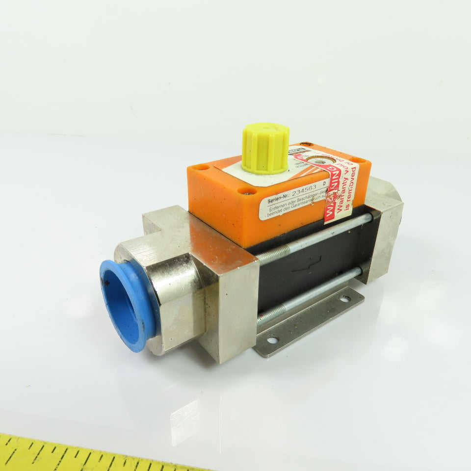 Kobold DVZ Vortex Flowmeter 2-16 L/min 10 Bar 80C IP65 W/ S300 Alarm Switch