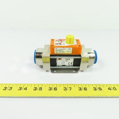 Kobold DVZ Vortex Flowmeter 2-16 L/min 10 Bar 80C IP65 W/ S300 Alarm Switch