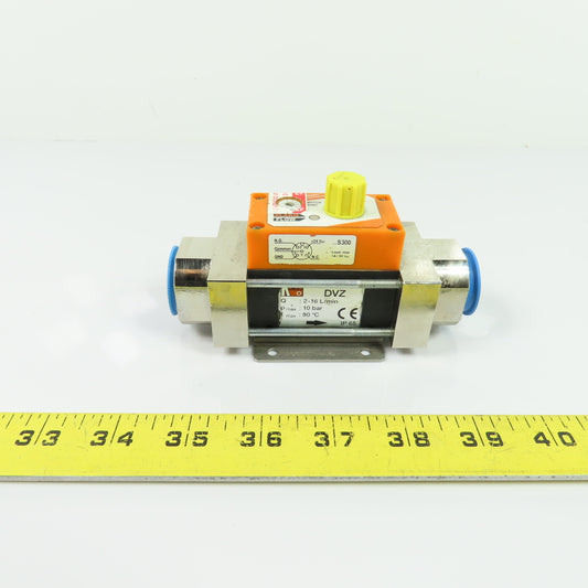 Kobold DVZ Vortex Flowmeter 2-16 L/min 10 Bar 80C IP65 W/ S300 Alarm Switch