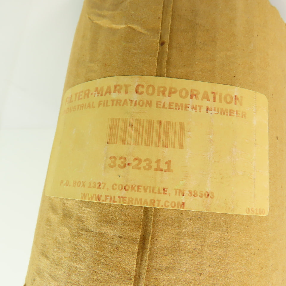Filter-Mart 33-2311 Hydraulic Filter Element 3" x 2-1/2" Threaded Stainless Mesh