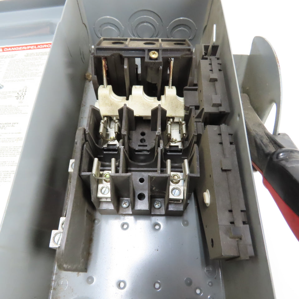 Square D H221N 30A 2-Pole Fusible Safety Disconnect Switch 240VAC 250VDC