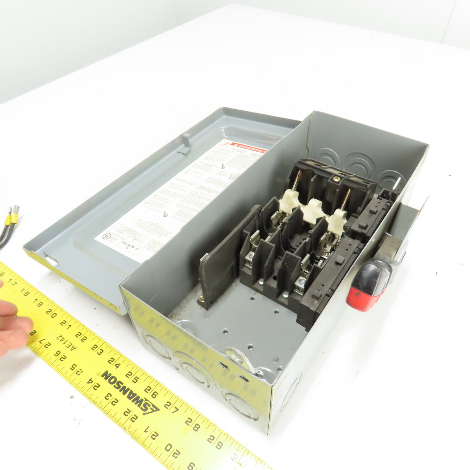 Square D H221N 30A 2-Pole Fusible Safety Disconnect Switch 240VAC 250VDC