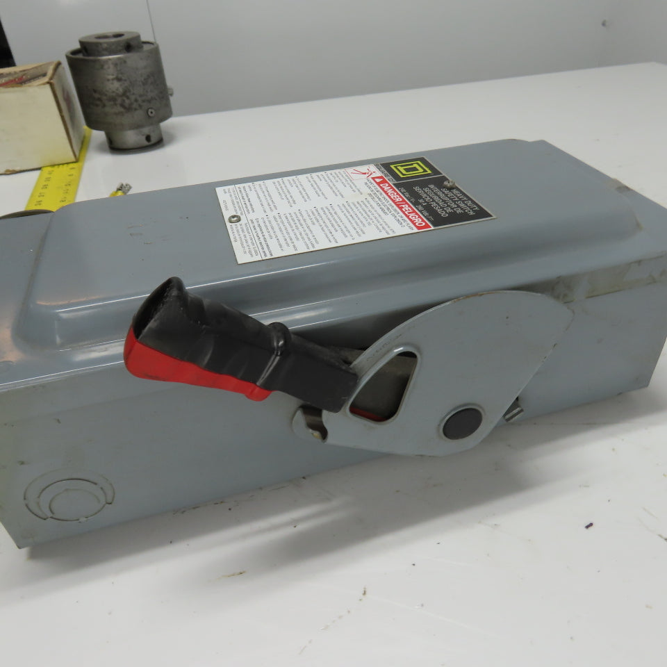 Square D H221N 30A 2-Pole Fusible Safety Disconnect Switch 240VAC 250VDC