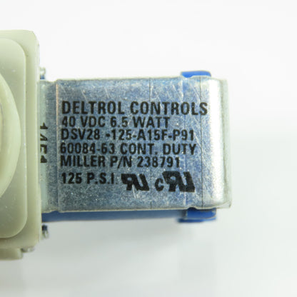 Deltrol Miller 238791 DSV28-125-A15F-P91 2-Way Valve 40VDC 125 PSI