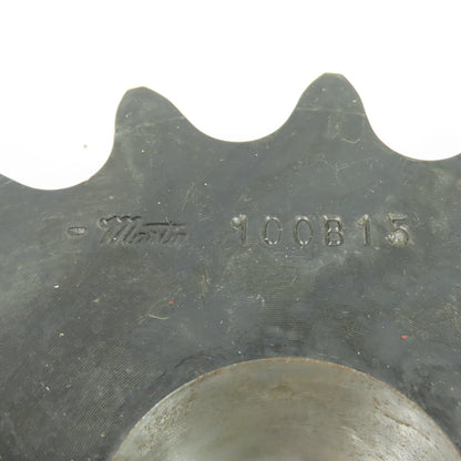 Martin 100B15 15 Tooth Roller Chain Sprocket 2-1/8" Bore