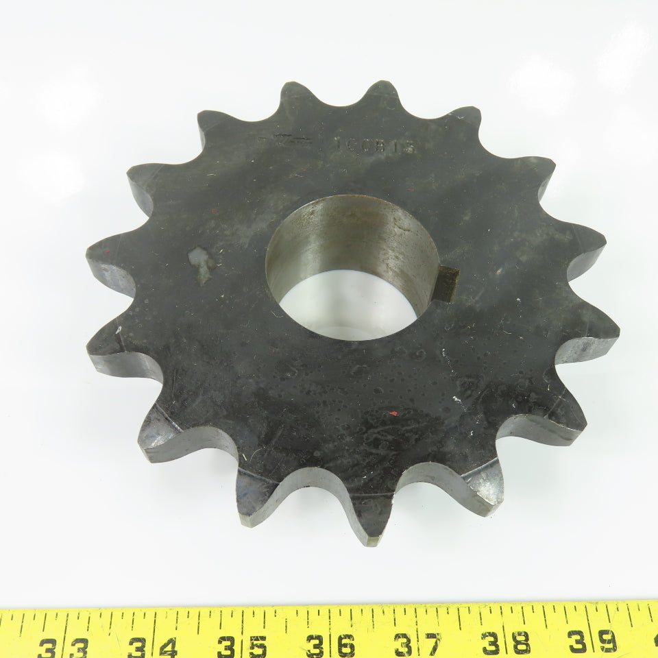 Martin 100B15 15 Tooth Roller Chain Sprocket 2-1/8" Bore