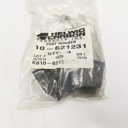Helwig Carbon 10-621231 1-1/4" x 2" x 5/8" Carbon Brushes with Leads 4-Pack