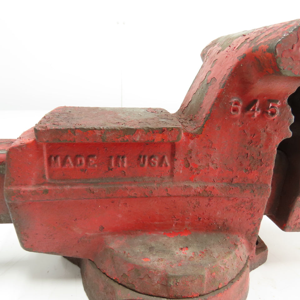 Wilton 645 Heavy Duty Bench Vise w/ Swivel Base 5" Jaw