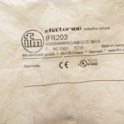 ifm IFB2004BARKG/AM/SC/0.3M/US Efector 100 Inductive Proximity Sensor 10-36VDC