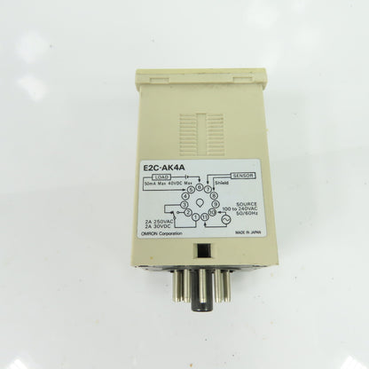 Omron E2C-AK4A Proximity Switch Amplifier AC 100-240V 11-Pin Plug-In