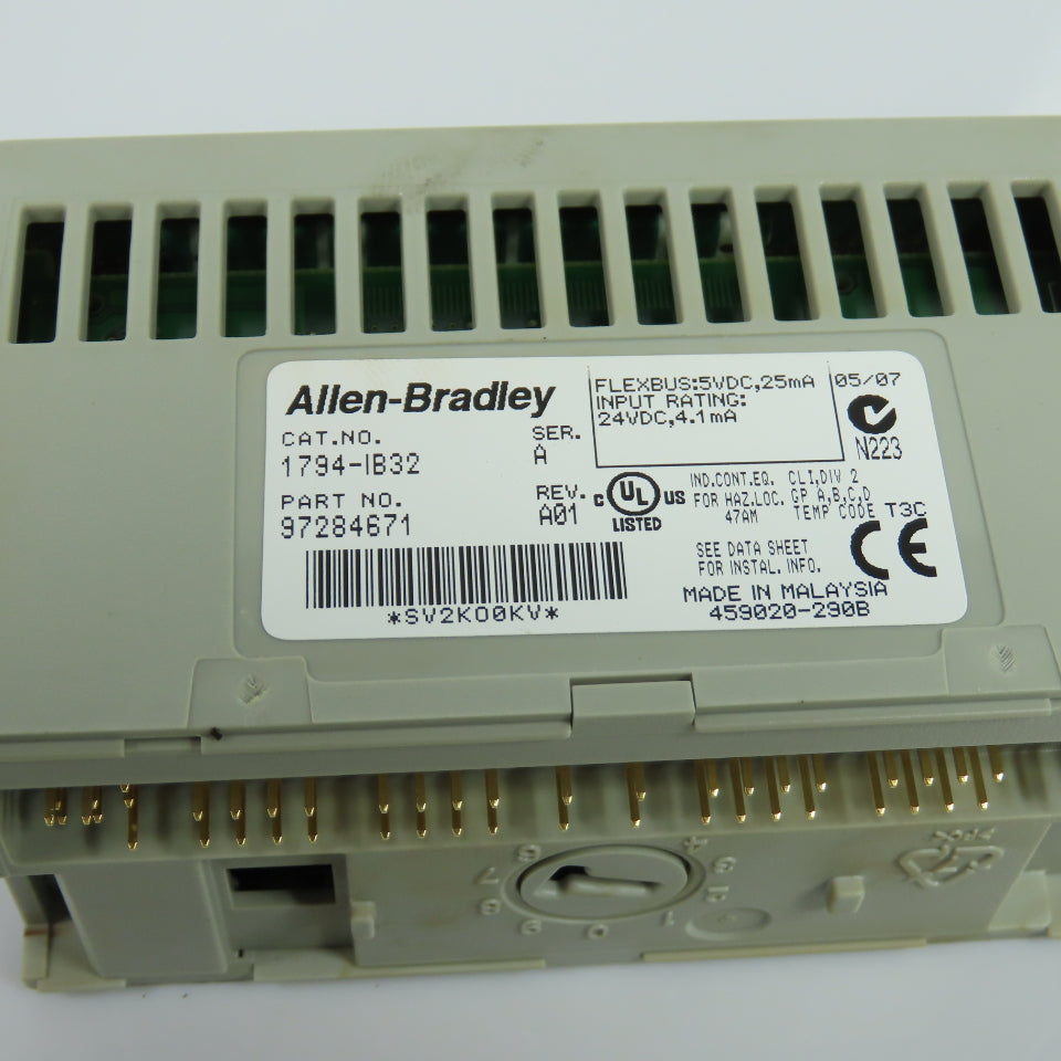 Allen-Bradley 1794-IB32 24VDC 32-Point Sink Input Module Ser A W/ 1794-TB32 Base