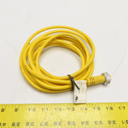 Mencom MIN-3FPX-12 3-Pole Female Straight 12ft Single Ended Cable 8A 300V