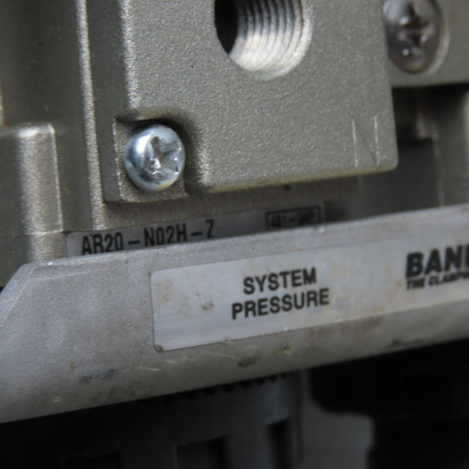 SMC AR20-N02H-Z BAND-IT Clamping System Dual Air Pressure Regulator Assembly