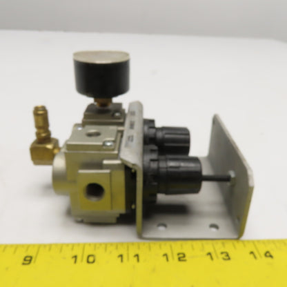 SMC AR20-N02H-Z BAND-IT Clamping System Dual Air Pressure Regulator Assembly