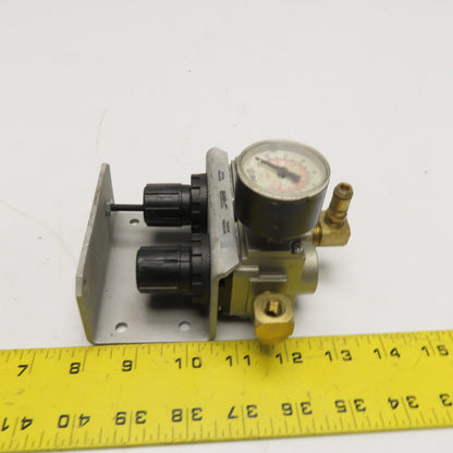 SMC AR20-N02H-Z BAND-IT Clamping System Dual Air Pressure Regulator Assembly