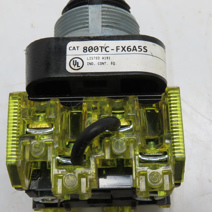 Allen-Bradley 800TC-FX6A5S Industrial Push Button Operator with Contact Block