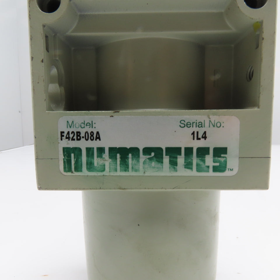 Numatics F42B-08A High Flow Air Line Filter Assembly 1" NPT Used