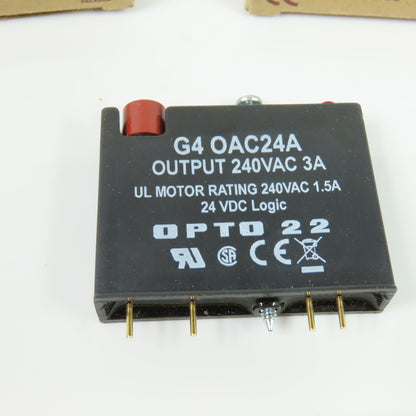 Opto 22 G4OAC24A AC Output Module 240VAC 3A 24VDC Logic Lot Of 2