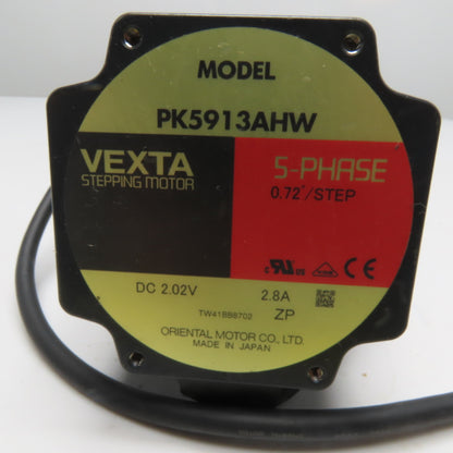Oriental Motor PK5913AHW Vexta 5-Phase Stepping Motor 0.72 Degree 2.8A 2.02VDC