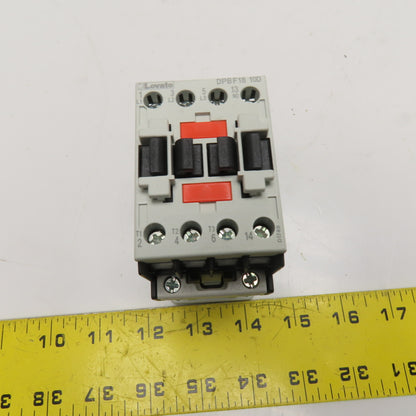 Lovato DPBF18 10 D024 3-Pole Contactor 24VDC Coil 30A FLA 600VAC 1NO