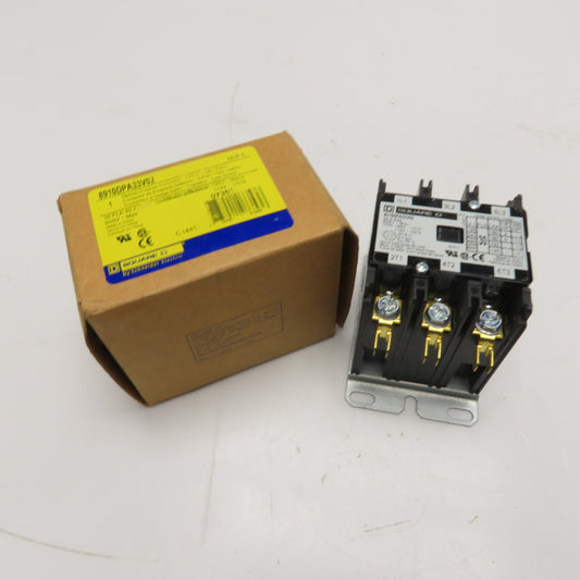 Square D 8910DPA33V02 3-Pole Definite Purpose Contactor 120VAC Coil 30 FLA 40A
