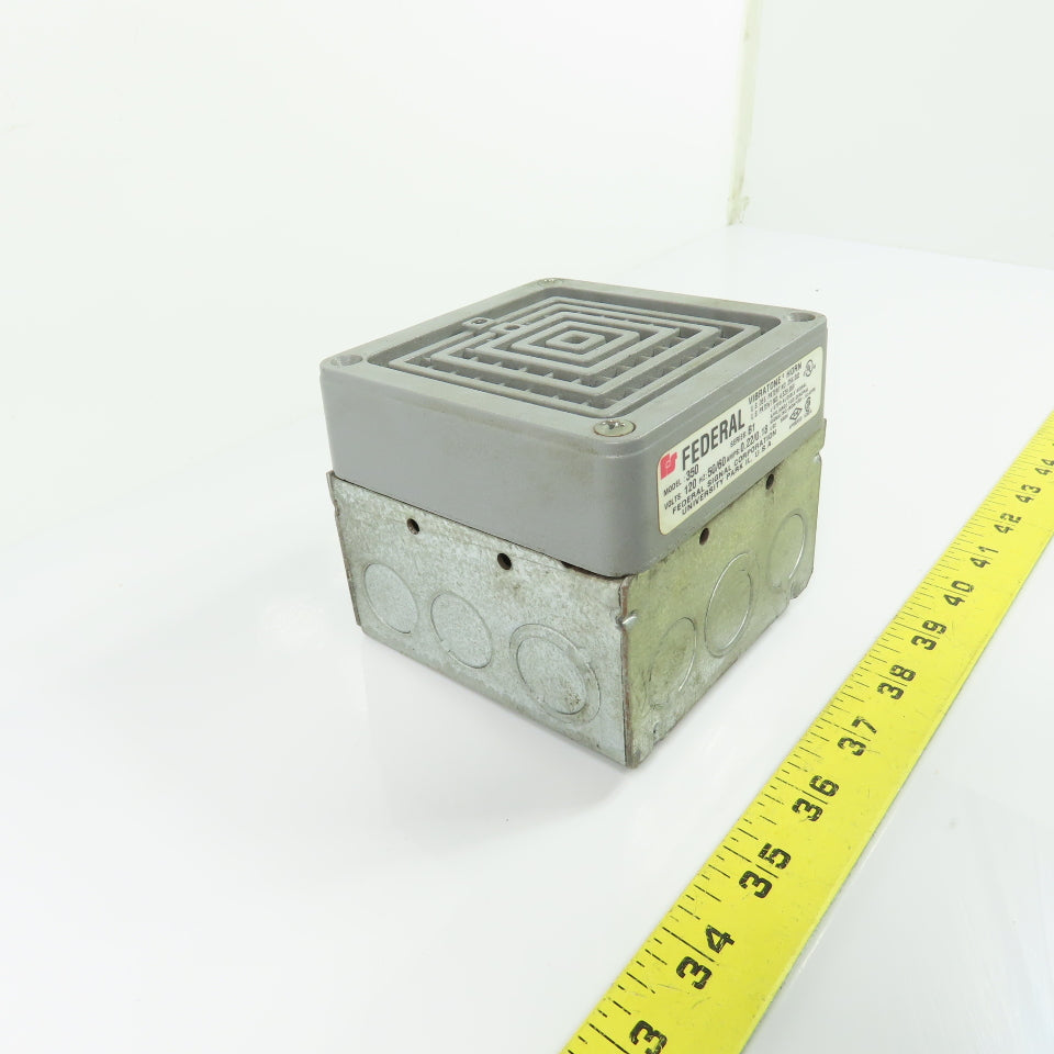 Federal Signal Model 350 Vibratone Horn 120VAC 0.22A Ser B1