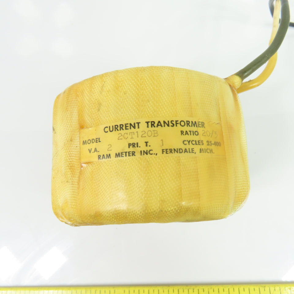 Ram Meter Inc. 2CT120B Current Transformer 20/5 Ratio 2VA 25-400Hz