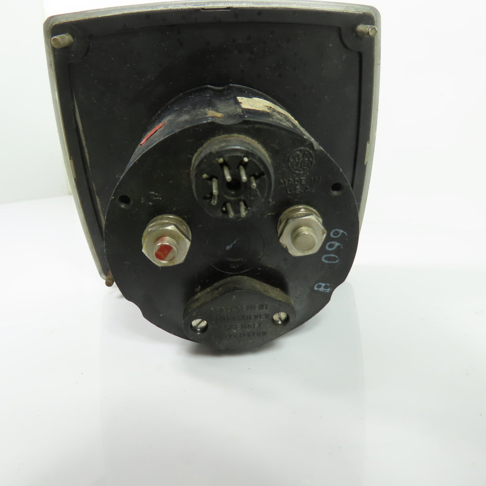 General Electric A-C Amperes Panel Meter 0-20A