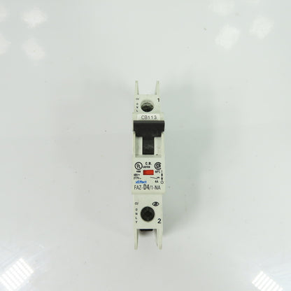 Eaton FAZ-D4/1-NA 4A 1Ph Circuit Breaker 277VAC 48VDC