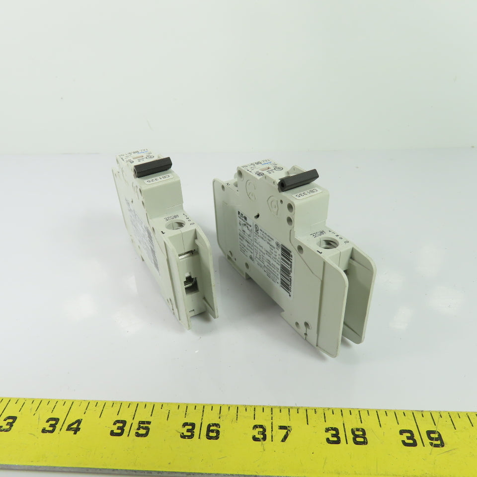 Eaton FAZ-D0,5/1-NA Circuit Breaker 0.5A 1-Pole 277VAC 48VDC Lot Of 2