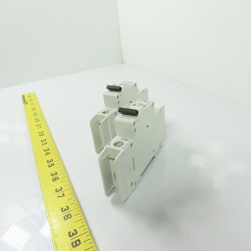 Eaton FAZ-D0,5/1-NA Circuit Breaker 0.5A 1-Pole 277VAC 48VDC Lot Of 2